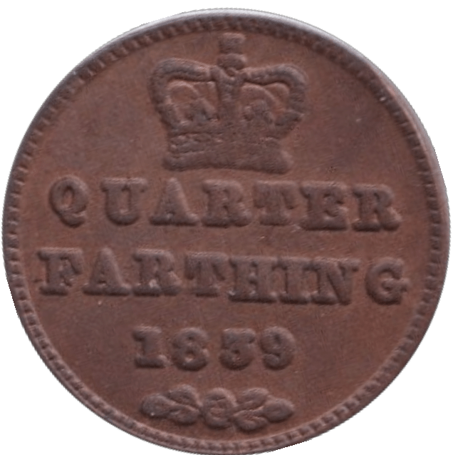 1839 QUARTER FARTHING ( EF ) - QUARTER FARTHING - Cambridgeshire Coins