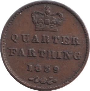 1839 QUARTER FARTHING ( GF ) - QUARTER FARTHING - Cambridgeshire Coins