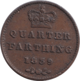 1839 QUARTER FARTHING ( GF ) - QUARTER FARTHING - Cambridgeshire Coins