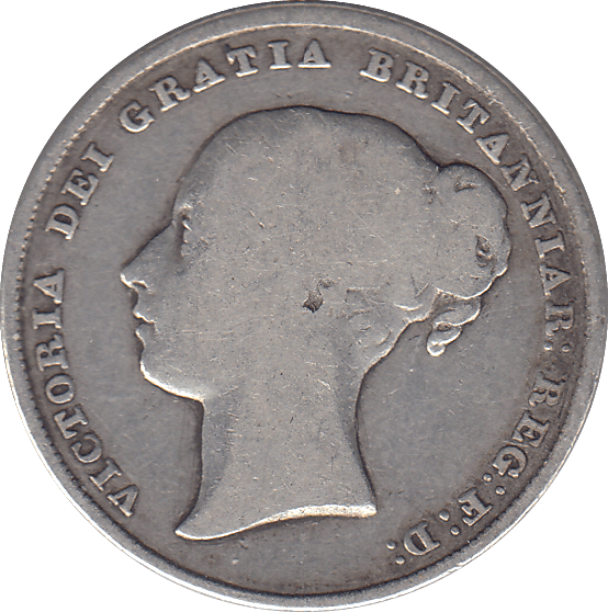 1839 SHILLING ( F ) - SHILLING - Cambridgeshire Coins