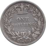 1839 SHILLING ( F ) - SHILLING - Cambridgeshire Coins