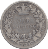 1839 SHILLING ( F ) - SHILLING - Cambridgeshire Coins