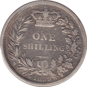 1839 SHILLING ( FAIR ) - SHILLING - Cambridgeshire Coins