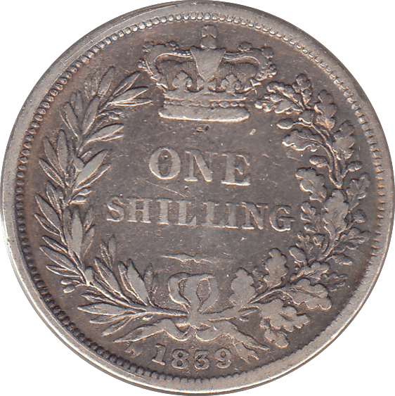 1839 SHILLING ( FAIR ) - SHILLING - Cambridgeshire Coins