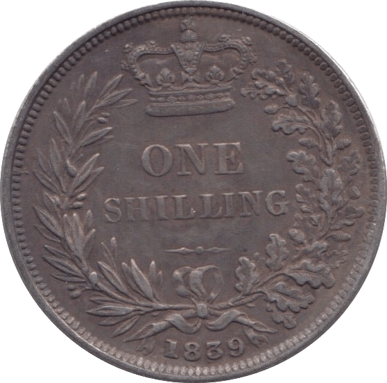 1839 SHILLING ( GVF ) - SHILLING - Cambridgeshire Coins