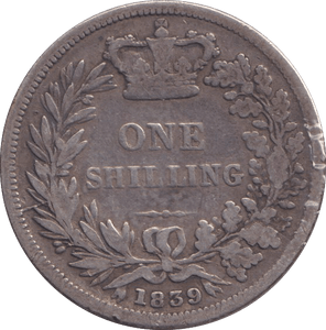 1839 SHILLING ( NF ) 3 - SHILLING - Cambridgeshire Coins
