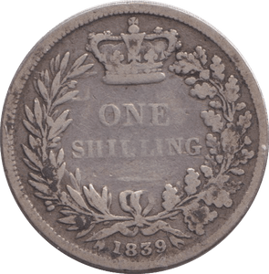 1839 SHILLING ( NF ) 4 - SHILLING - Cambridgeshire Coins
