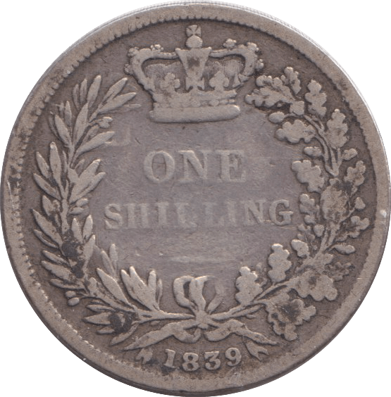 1839 SHILLING ( NF ) 4 - SHILLING - Cambridgeshire Coins