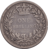 1839 SHILLING ( NF ) 4 - SHILLING - Cambridgeshire Coins
