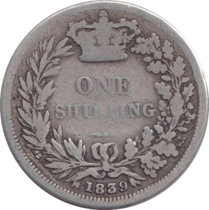 1839 SHILLING ( NF ) - SHILLING - Cambridgeshire Coins