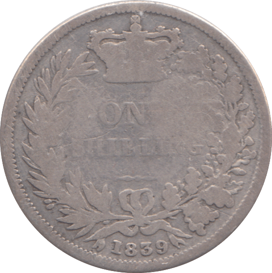 1839 SHILLING ( NF ) - SHILLING - Cambridgeshire Coins