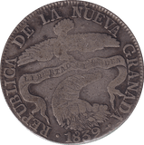 1839 SILVER 8 REALES NUEVA GRANADA COLOMBIA - SILVER WORLD COINS - Cambridgeshire Coins