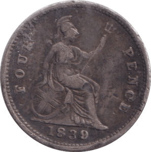 1839 SILVER FOUR PENCE GROAT ( FINE ) - FOURPENCE - Cambridgeshire Coins