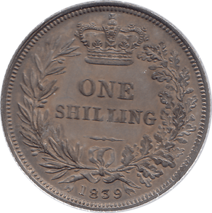 1839 SILVER SHILLING VICTORIA ( AUNC ) - SHILLING - Cambridgeshire Coins