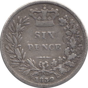 1839 SIXPENCE ( FINE ) - Sixpence - Cambridgeshire Coins