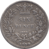 1839 SIXPENCE ( FINE ) - Sixpence - Cambridgeshire Coins