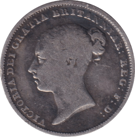 1839 SIXPENCE ( FINE ) - SIXPENCE - Cambridgeshire Coins