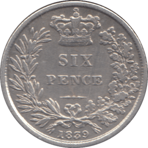 1839 SIXPENCE ( GF ) - SIXPENCE - Cambridgeshire Coins