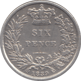 1839 SIXPENCE ( GF ) - SIXPENCE - Cambridgeshire Coins