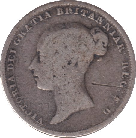 1839 SIXPENCE ( NF ) - SIXPENCE - Cambridgeshire Coins