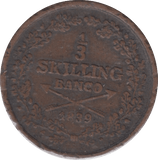 1839 SWEDEN 1/3 SKILLING - WORLD COINS - Cambridgeshire Coins