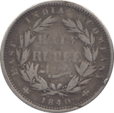 1840 1/2 RUPEE INDIA - WORLD COINS - Cambridgeshire Coins