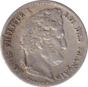 1840 1/4 FRANC FRANCE - SILVER WORLD COINS - Cambridgeshire Coins