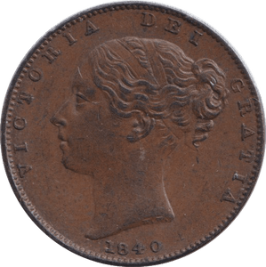 1840 FARTHING ( EF ) - FARTHING - Cambridgeshire Coins
