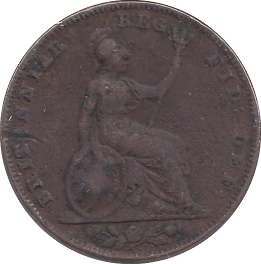 1840 FARTHING ( FINE ) - Farthing - Cambridgeshire Coins