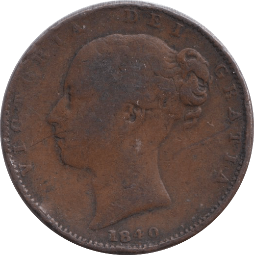 1840 FARTHING ( FINE ) - FARTHING - Cambridgeshire Coins