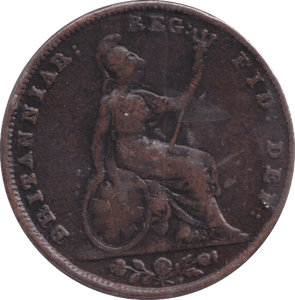 1840 FARTHING ( FINE ) - FARTHING - Cambridgeshire Coins