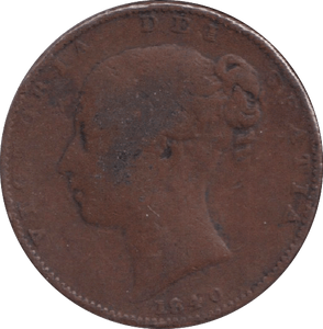 1840 FARTHING ( FINE ) - FARTHING - Cambridgeshire Coins