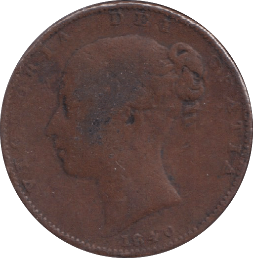 1840 FARTHING ( FINE ) - FARTHING - Cambridgeshire Coins