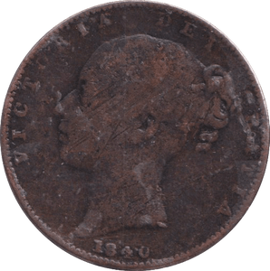 1840 FARTHING ( FINE ) - FARTHING - Cambridgeshire Coins