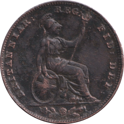 1840 FARTHING ( GVF ) - FARTHING - Cambridgeshire Coins