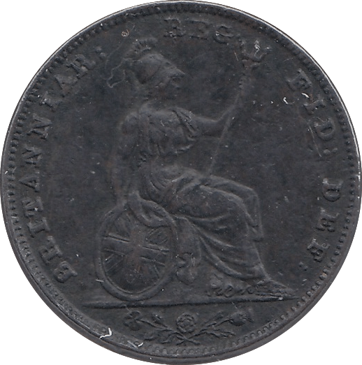 1840 FARTHING ( GVF ) - Farthing - Cambridgeshire Coins