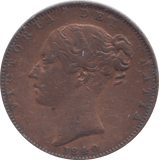 1840 FARTHING ( GVF ) - FARTHING - Cambridgeshire Coins