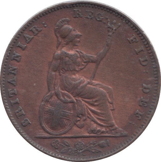 1840 FARTHING ( GVF ) - FARTHING - Cambridgeshire Coins