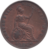 1840 FARTHING ( GVF ) - FARTHING - Cambridgeshire Coins