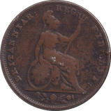 1840 FARTHING ( NF ) - FARTHING - Cambridgeshire Coins