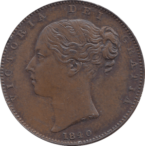 1840 FARTHING ( UNC ) - FARTHING - Cambridgeshire Coins