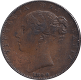 1840 FARTHING ( VF ) - FARTHING - Cambridgeshire Coins