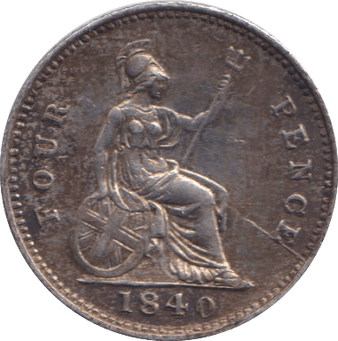 1840 FOURPENCE ( GVF ) - FOURPENCE - Cambridgeshire Coins