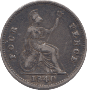 1840 FOURPENCE ( VF ) - FOURPENCE - Cambridgeshire Coins