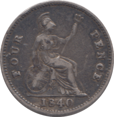 1840 FOURPENCE ( VF ) - FOURPENCE - Cambridgeshire Coins