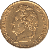 1840 GOLD 20 FRANCS FRANCE - GOLD WORLD COINS - Cambridgeshire Coins