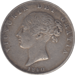 1840 HALF CROWN ( GF ) - HALFCROWN - Cambridgeshire Coins
