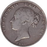 1840 HALFCROWN ( GF ) - HALFCROWN - Cambridgeshire Coins