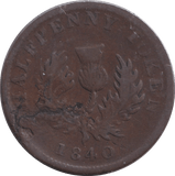 1840 HALFPENNY TOKEN NOVA SCOTIA - WORLD COINS - Cambridgeshire Coins