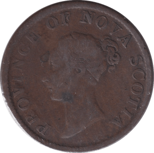 1840 HALFPENNY TOKEN NOVA SCOTIA - WORLD COINS - Cambridgeshire Coins